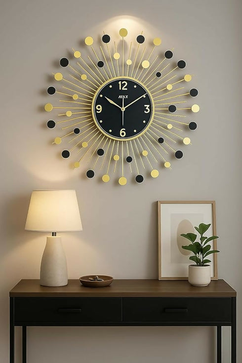 Large Modern Decorated Wall Clock